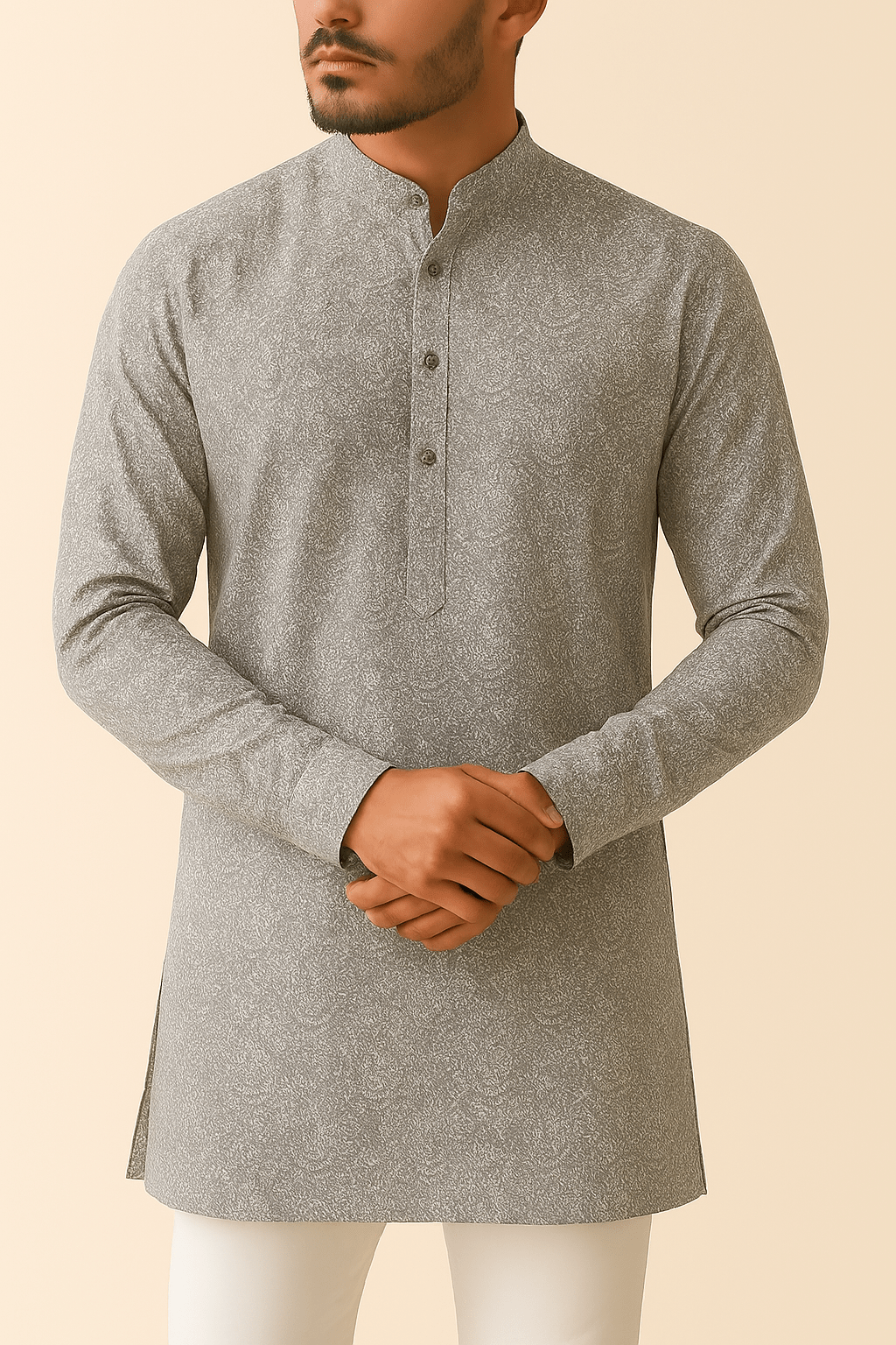 Premium Satin Cotton Print Fabric – 58" Wide | Ideal for Well - Stitched Shirts & Kurtas - Poshak Fabrics