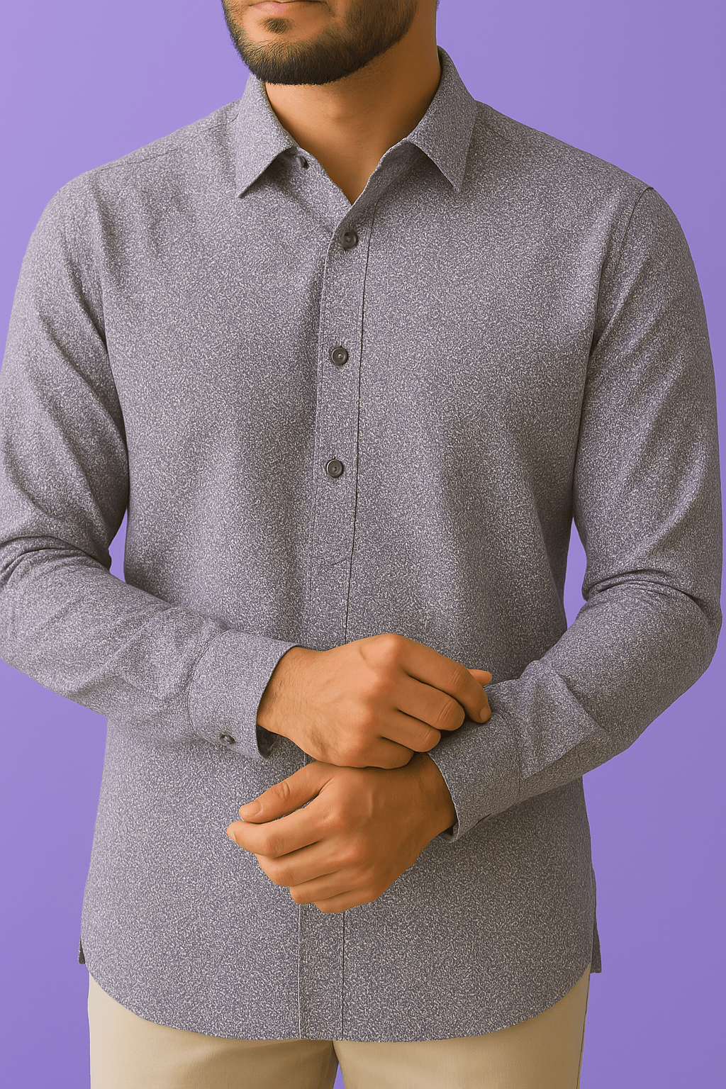 Premium Satin Cotton Print Fabric – 58" Wide | Ideal for Well - Stitched Shirts & Kurtas - Poshak Fabrics