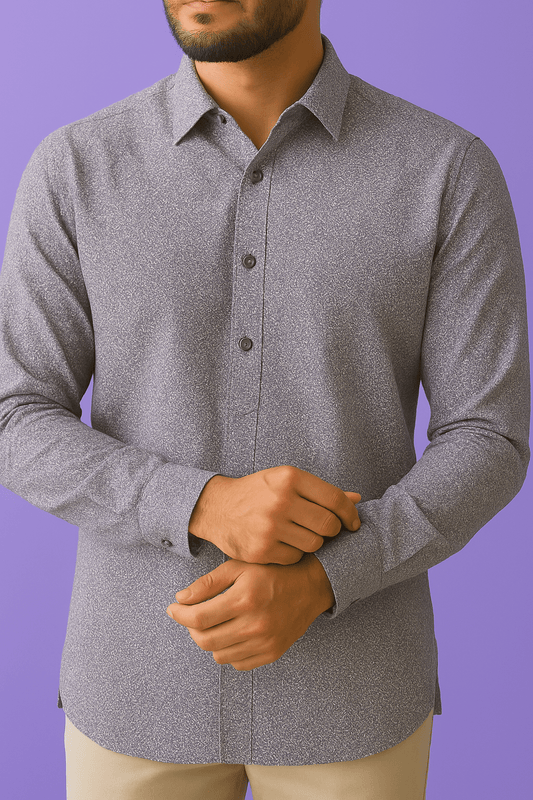 Premium Satin Cotton Print Fabric – 58" Wide | Ideal for Well - Stitched Shirts & Kurtas - Poshak Fabrics