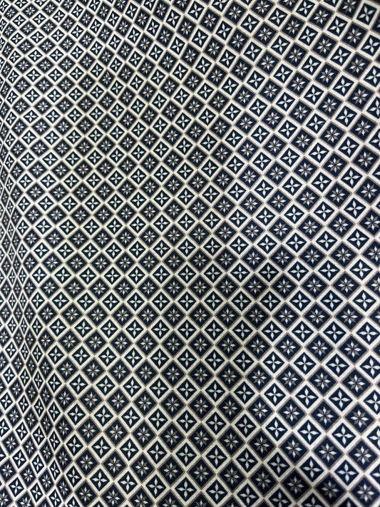 Premium Sea Green Geometric Digital Print Mix - Cotton Fabric – 36” Width, Perfect for Custom Shirts - Poshak Fabrics