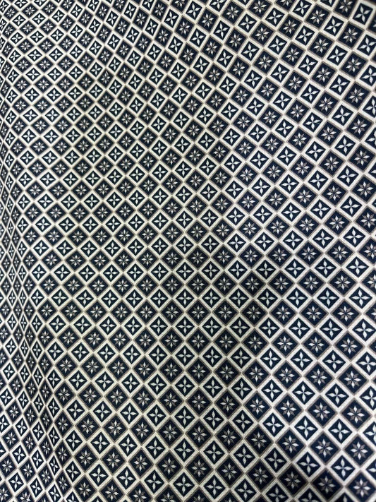 Premium Sea Green Geometric Digital Print Mix-Cotton Fabric – 36” Width, Perfect for Custom Shirts