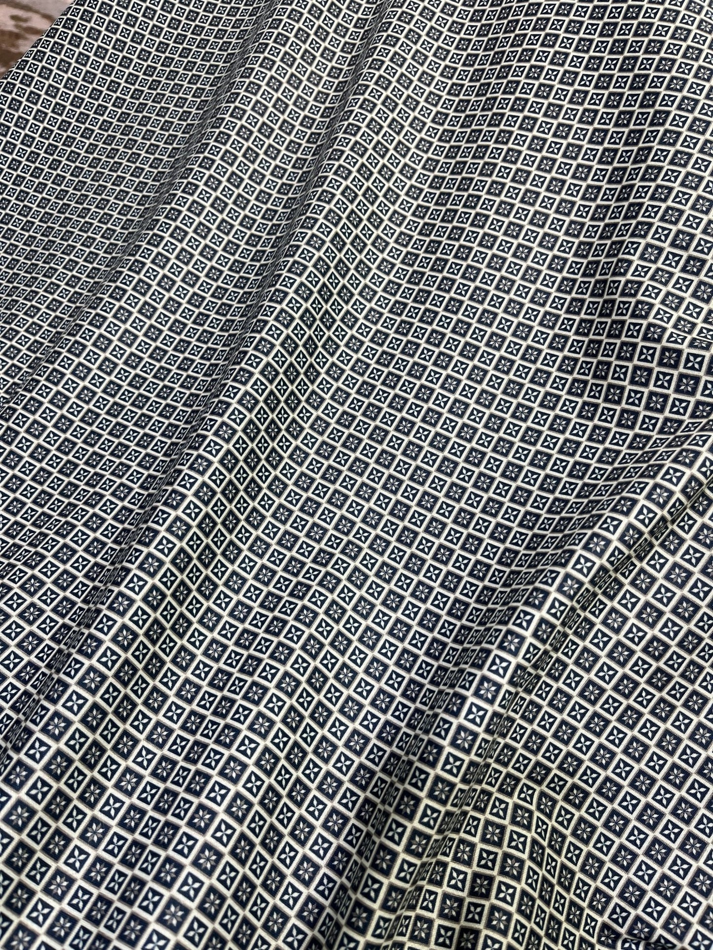 Premium Sea Green Geometric Digital Print Mix - Cotton Fabric – 36” Width, Perfect for Custom Shirts - Poshak Fabrics