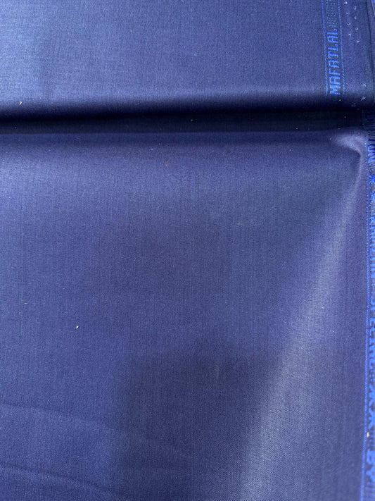 Premium Violet Blue Addi/Paper Cotton Kurta Fabric – Ultra - Thin & Breathable, 58" Wide - Poshak Fabrics