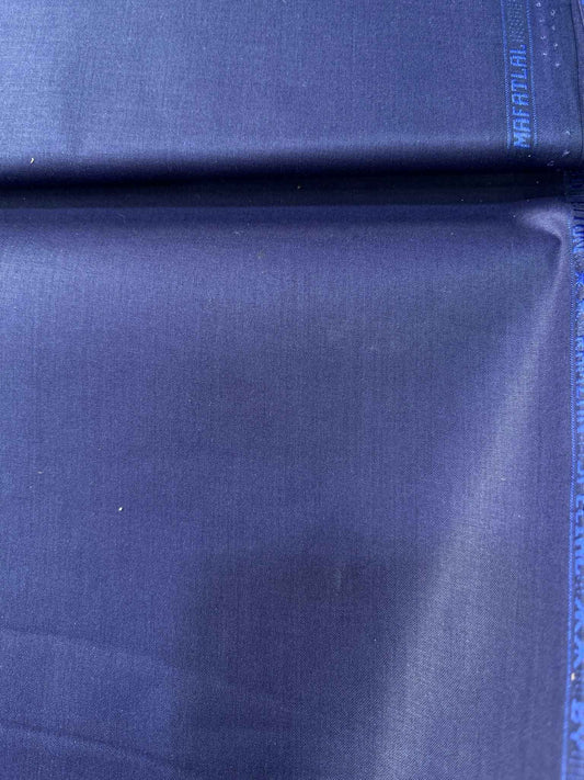 Premium Violet Blue Addi/Paper Cotton Kurta Fabric – Ultra-Thin & Breathable, 58" Wide