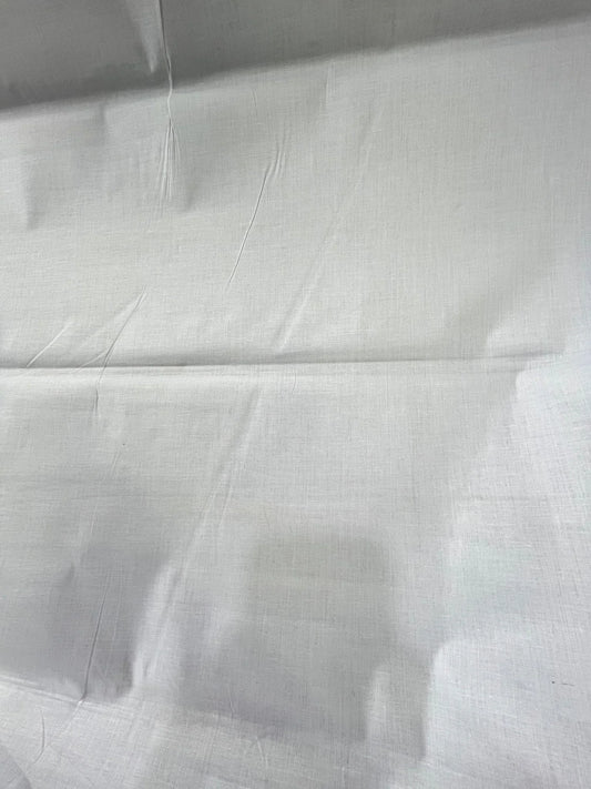 Premium White Addi/Paper Cotton Kurta Fabric – Ultra - Thin & Breathable, 58" Wide - Poshak Fabrics