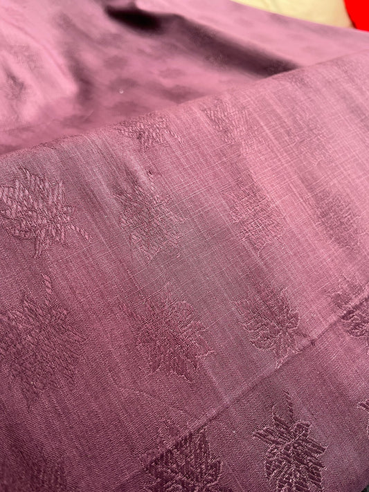 Premium Wine Jacquard Cotton Kurta Fabric – 58" Wide | Perfect for Tailored Kurta Creations - Poshak Fabrics