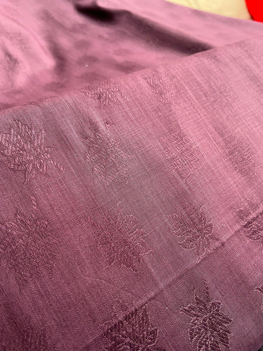 Premium Wine Jacquard Cotton Kurta Fabric – 58" Wide | Perfect for Tailored Kurta Creations - Poshak Fabrics