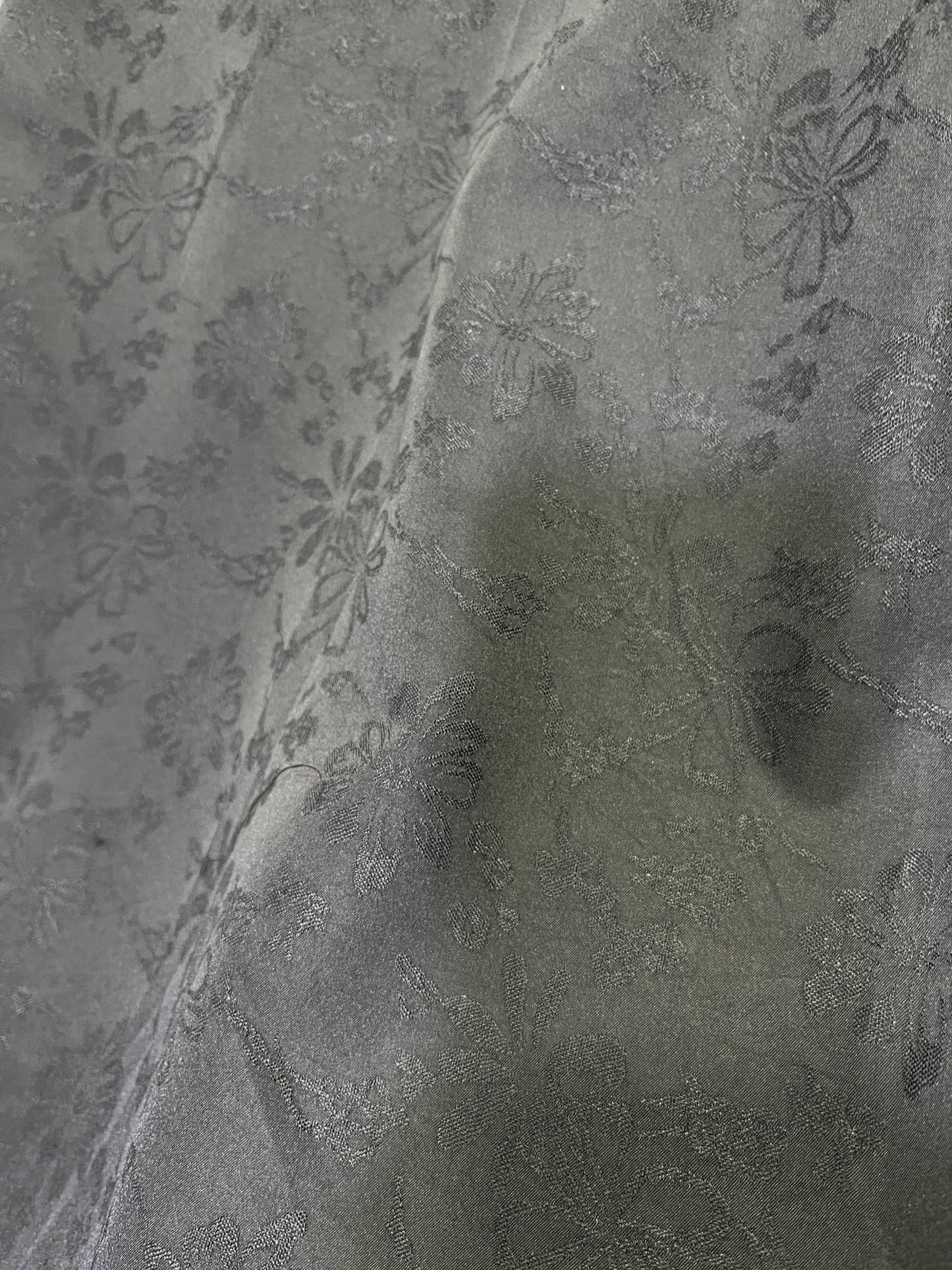 Premium Wrinkle - Free Black Jacquard Floral Fabric | 58" Wide | Ideal for Shirts & Kurtas - Poshak Fabrics