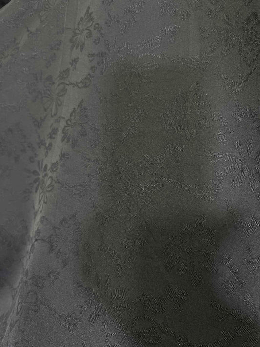men's fabrics premium-wrinkle-free-black-jacquard-floral-fabric-58-wide-ideal-for-shirts-kurtasjacquard-shirting-5401739 - Poshak Fabrics