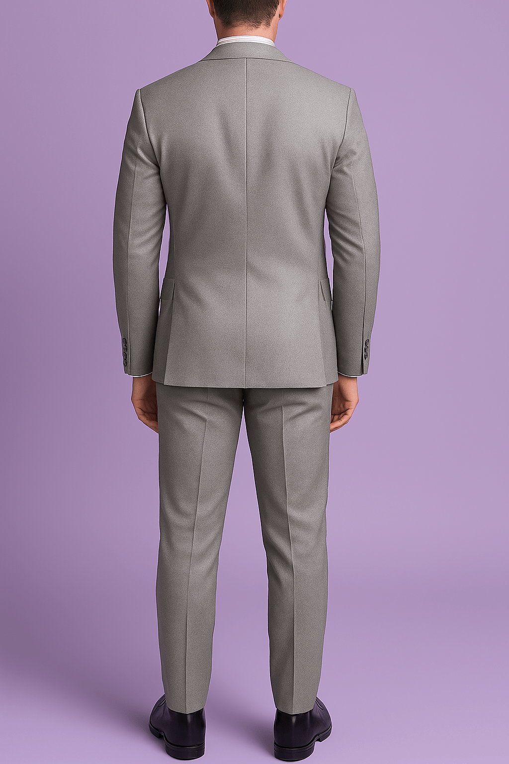 Sambodhi Orion TR Light Grey Stretchable Suiting Fabric – 58" Soft, Semi Thick & Breathable for 2 - Piece & 3 - Piece Suits - Poshak Fabrics