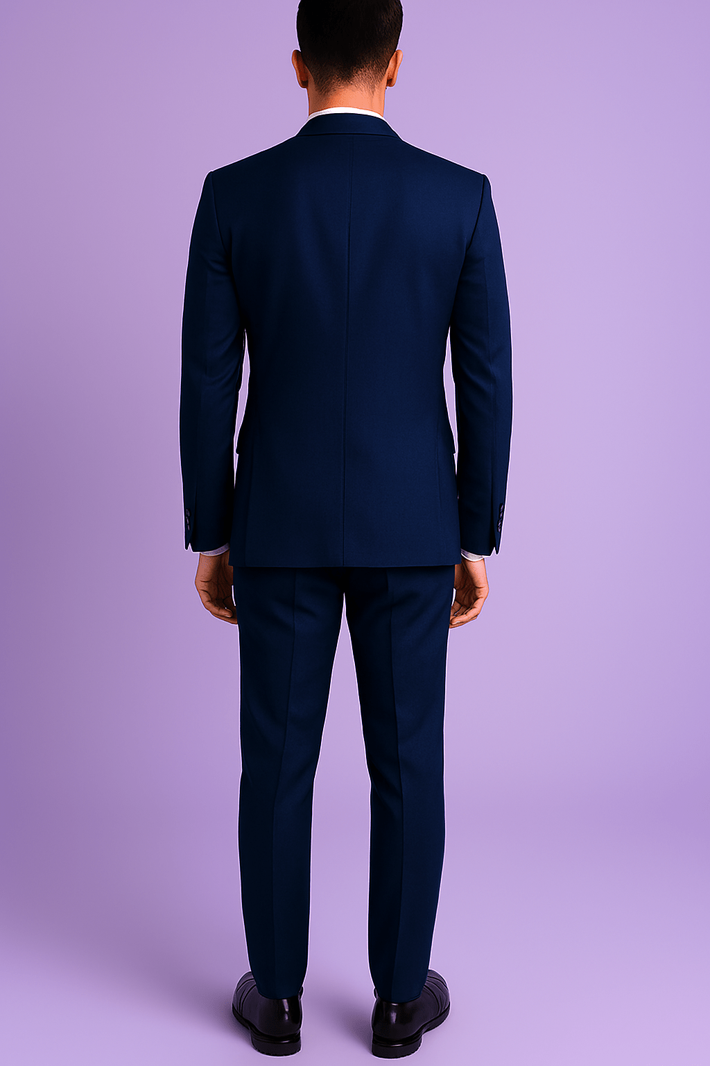 Sambodhi Orion TR Navy Blue Stretchable Suiting Fabric – 58" Soft, Semi Thick & Breathable for 2 - Piece & 3 - Piece Suits (Copy) - Poshak Fabrics