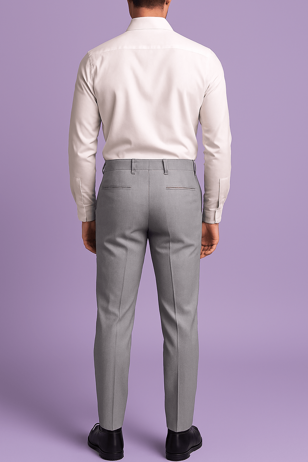 Sambodhi Orion TR Stretchable Premium Light Grey Trouser Fabric – 58" Soft, Breathable & Durable for Perfectly Tailored Trousers - Poshak Fabrics