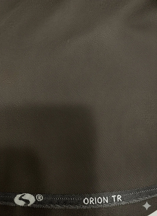 Sambodhi Orion TR Stretchable Premium Medium Brown Trouser Fabric – 58" Soft, Breathable & Durable for Perfectly Tailored Trousers - Poshak Fabrics