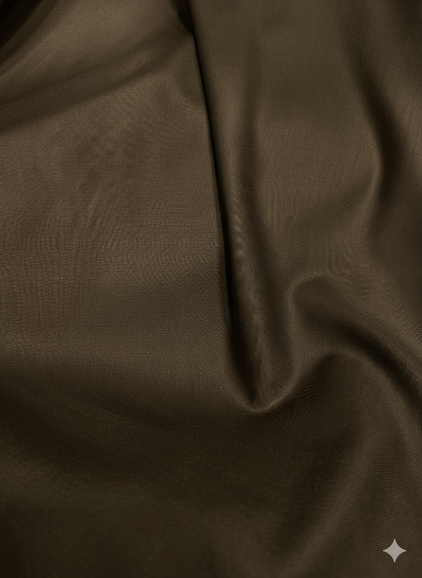 Sambodhi Orion TR Stretchable Premium Medium Brown Trouser Fabric – 58" Soft, Breathable & Durable for Perfectly Tailored Trousers - Poshak Fabrics