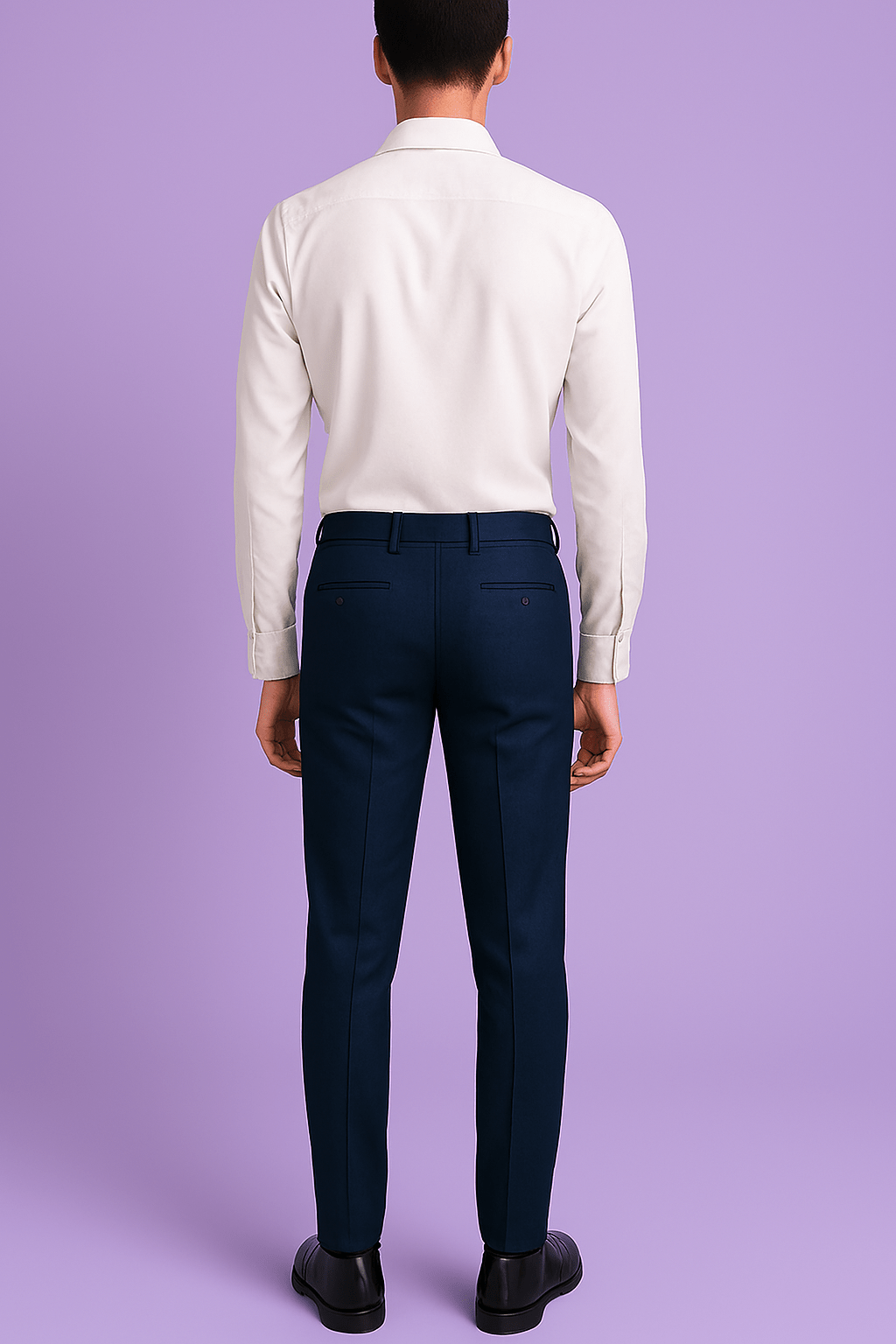 Sambodhi Orion TR Stretchable Premium Navy Blue Trouser Fabric – 58" Soft, Breathable & Durable for Perfectly Tailored Trousers - Poshak Fabrics
