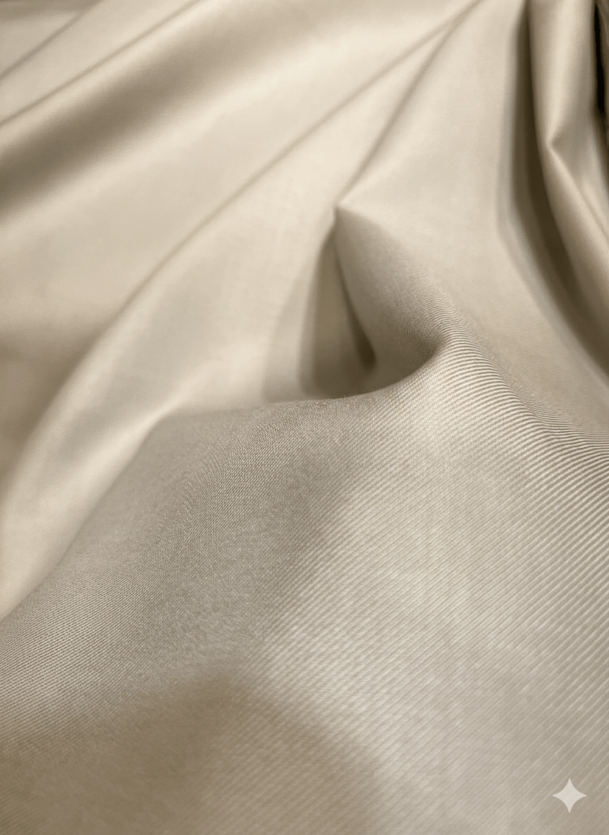 Sambodhi Orion TR Stretchable Premium Warm Beige Trouser Fabric – 58" Soft, Breathable & Durable for Perfectly Tailored Trousers - Poshak Fabrics