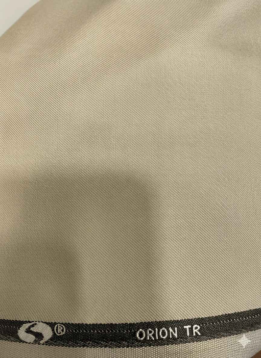 Sambodhi Orion TR Stretchable Premium Warm Beige Trouser Fabric – 58" Soft, Breathable & Durable for Perfectly Tailored Trousers