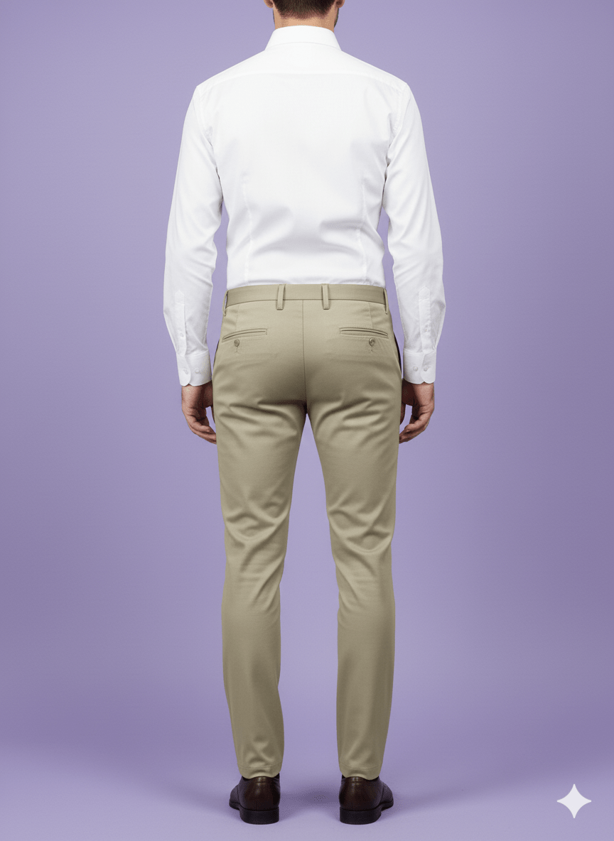 Sambodhi Orion TR Stretchable Premium Warm Beige Trouser Fabric – 58" Soft, Breathable & Durable for Perfectly Tailored Trousers - Poshak Fabrics