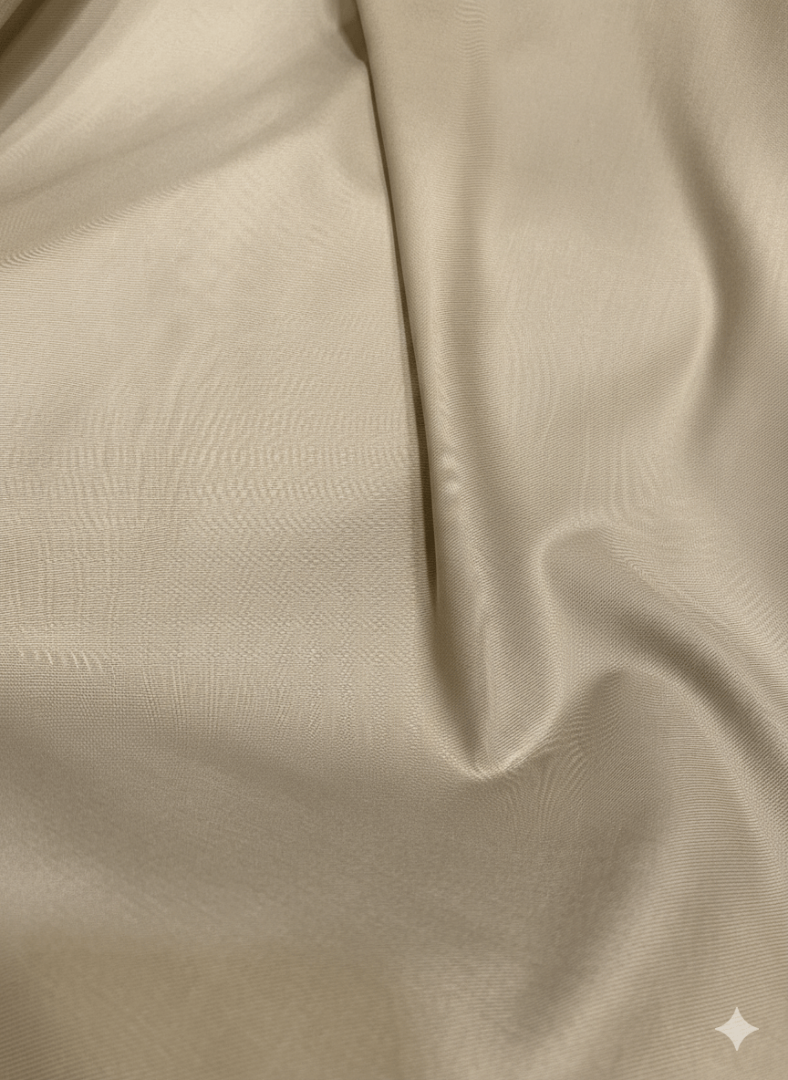 Sambodhi Orion TR Stretchable Premium Warm Beige Trouser Fabric – 58" Soft, Breathable & Durable for Perfectly Tailored Trousers - Poshak Fabrics