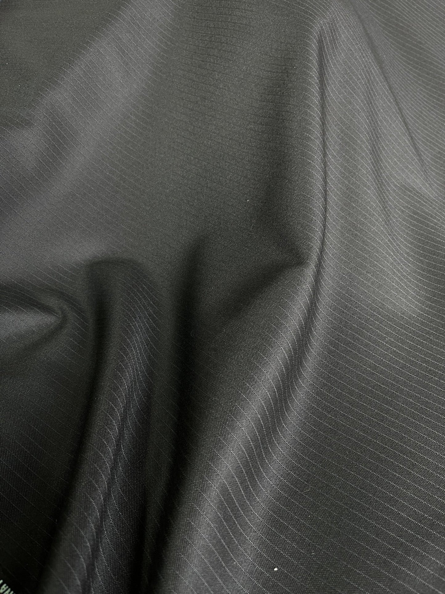 Sambodhi Premium Striped Black Suiting Fabric – Lightweight, Stretchable & Ultra - Soft (58" Wide) - Poshak Fabrics