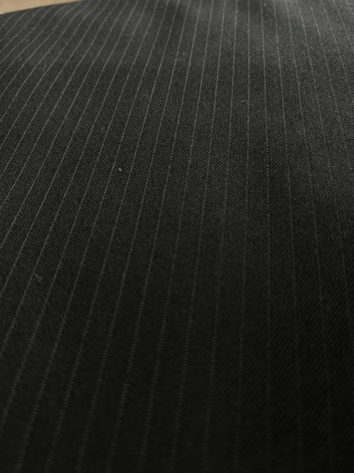 Sambodhi Premium Striped Black Suiting Fabric – Lightweight, Stretchable & Ultra - Soft (58" Wide) - Poshak Fabrics