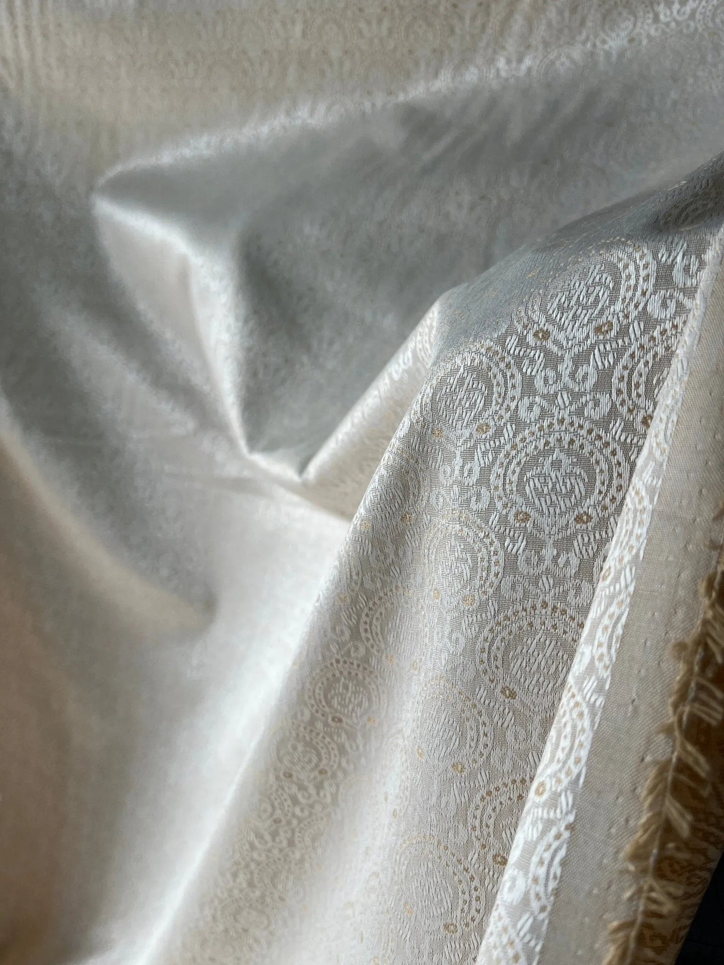 Shiny Synthetic - Mix Partywear Fabric – 36" Width – Available in Sky Blue, Pink, Peach, Light Green & Beige - Poshak Fabrics