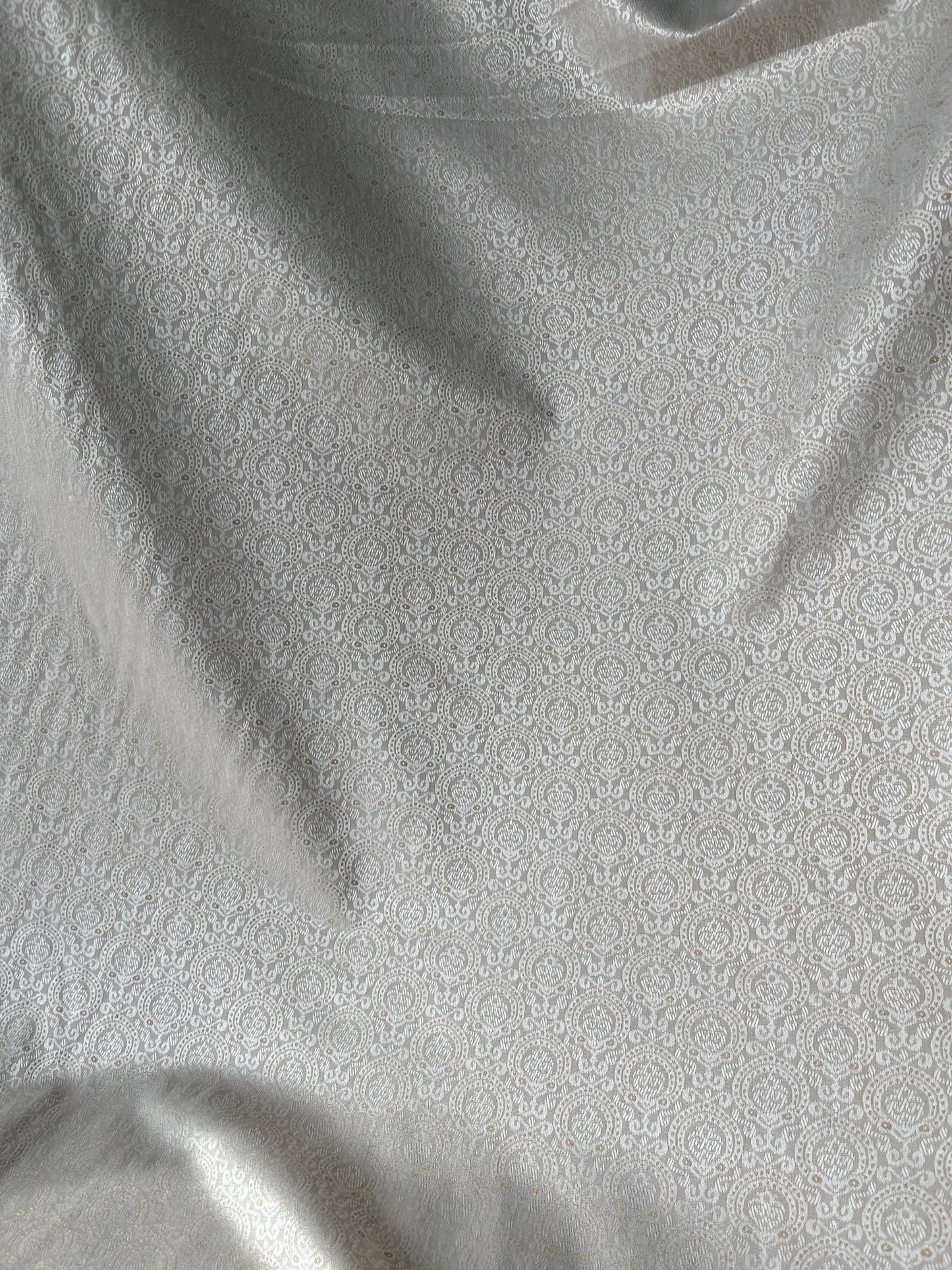 Shiny Synthetic - Mix Partywear Fabric – 36" Width – Available in Sky Blue, Pink, Peach, Light Green & Beige - Poshak Fabrics