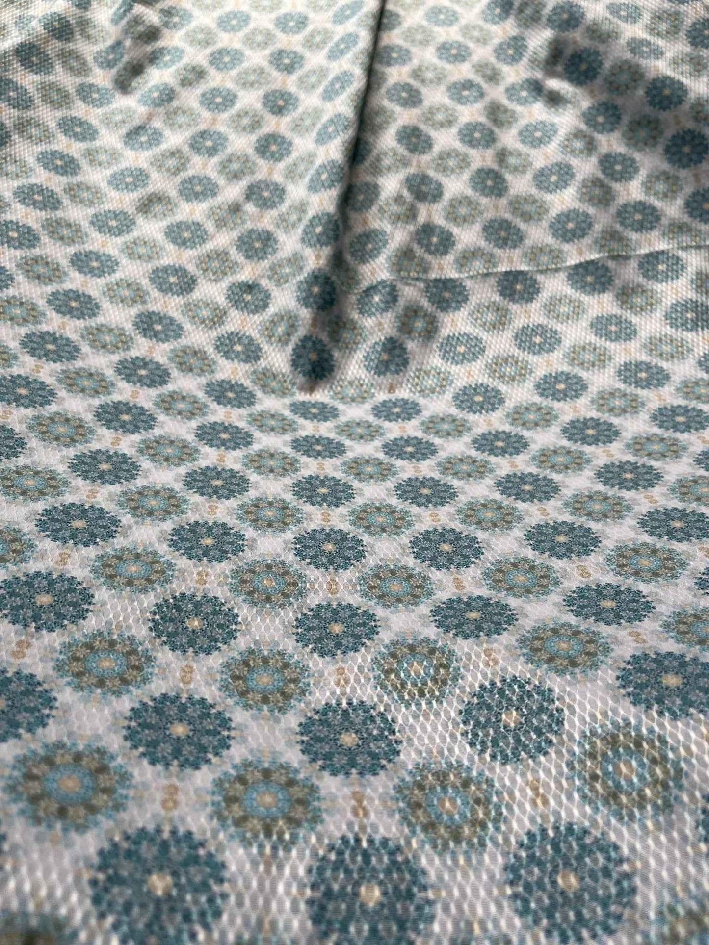 men's fabrics sky-blue-olive-medallion-cotton-mix-dobby-print-fabric-36-width-for-custom-shirts-kurtascotton-mix-dobby-print-9802413 - Poshak Fabrics