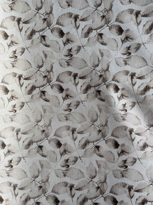 men's fabrics warm-beige-leaf-print-cotton-mix-fabric-36-width-premium-soft-finishcotton-mix-floralleaf-print-9235840 - Poshak Fabrics