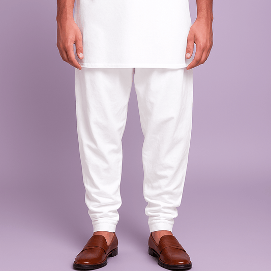 Weekdays Zapata High Quality Cotton White Fabric – 36" Soft, Buttery Smooth & Breathable, Perfect for Pajamas & Salwars - Poshak Fabrics