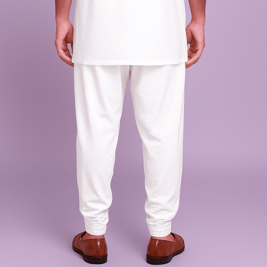 Weekdays Zapata High Quality Cotton White Fabric – 36" Soft, Buttery Smooth & Breathable, Perfect for Pajamas & Salwars - Poshak Fabrics