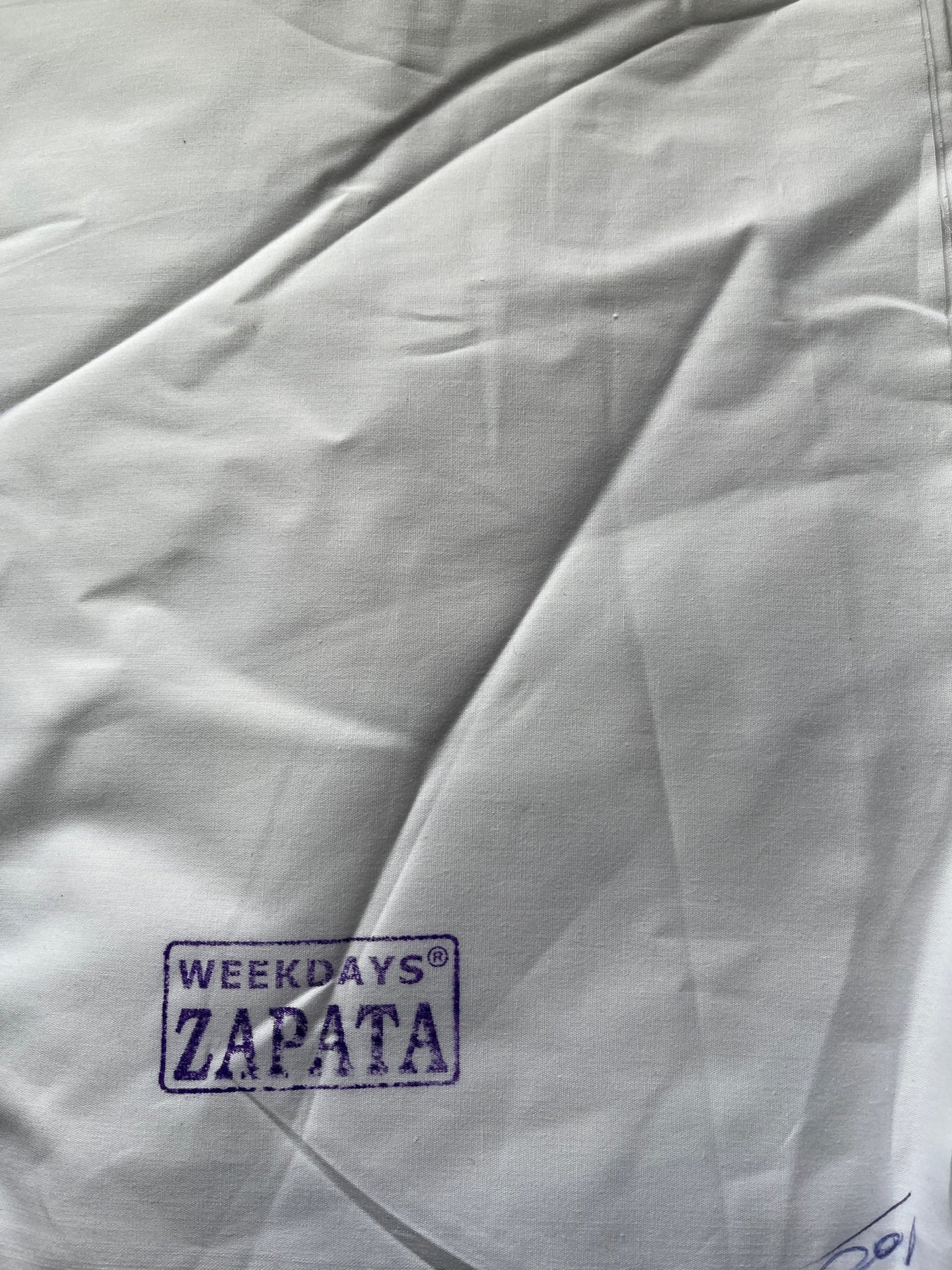 Weekdays Zapata High Quality Cotton White Fabric – 36" Soft, Buttery Smooth & Breathable, Perfect for Pajamas & Salwars - Poshak Fabrics