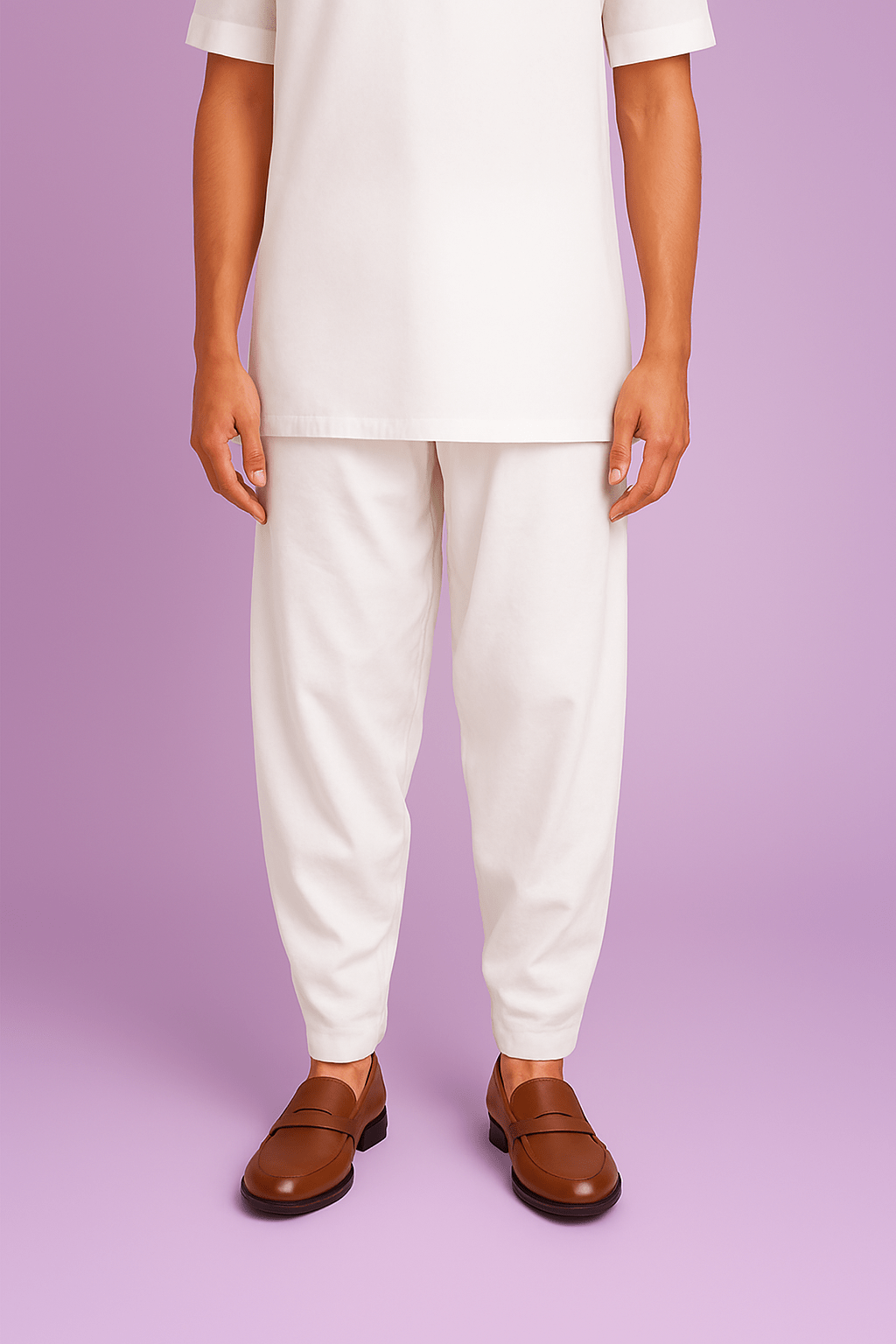 Weekdays Zapata High Quality Cotton White Fabric – 36" Soft, Buttery Smooth & Breathable, Perfect for Pajamas & Salwars - Poshak Fabrics