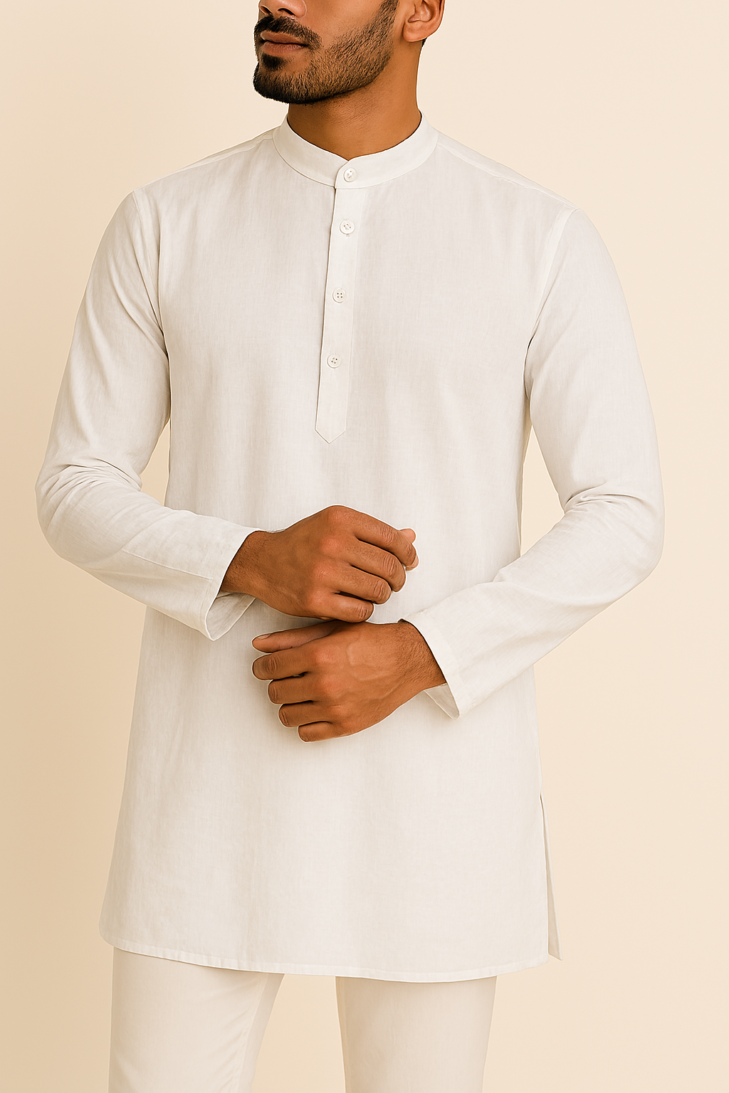 Premium White Addi/Paper Cotton Kurta Fabric – Ultra-Thin & Breathable, 58" Wide