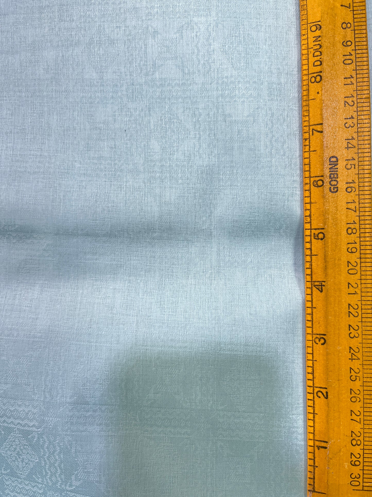 Premium Sky Blue Addi/Paper Cotton Self-Patterned Kurta Fabric – Ultra-Breathable, 58" Wide