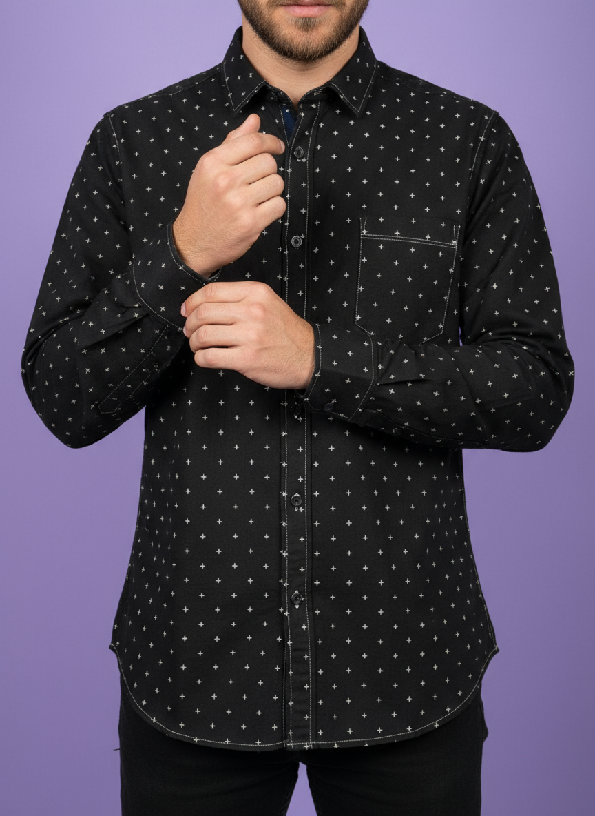 Premium Mohan Lusture Venture Printed Shirting Fabric – 36” (Purple, Pink, Sky Blue, Black, Maroon)