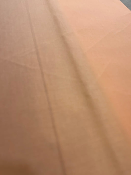 Premium Peach Addi/Paper Cotton Kurta Fabric – Ultra-Thin & Breathable, 58" Wide