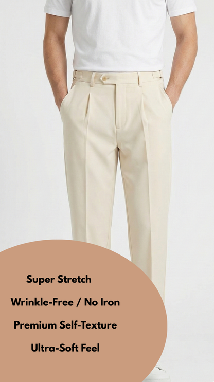 Korean Pants Special Self-Designed Plain Lycra Imported Fabric – Premium Soft Stretch for Well-Stitched Trousers