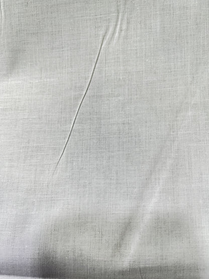 Premium White Addi/Paper Cotton Kurta Fabric – Ultra-Thin & Breathable, 58" Wide