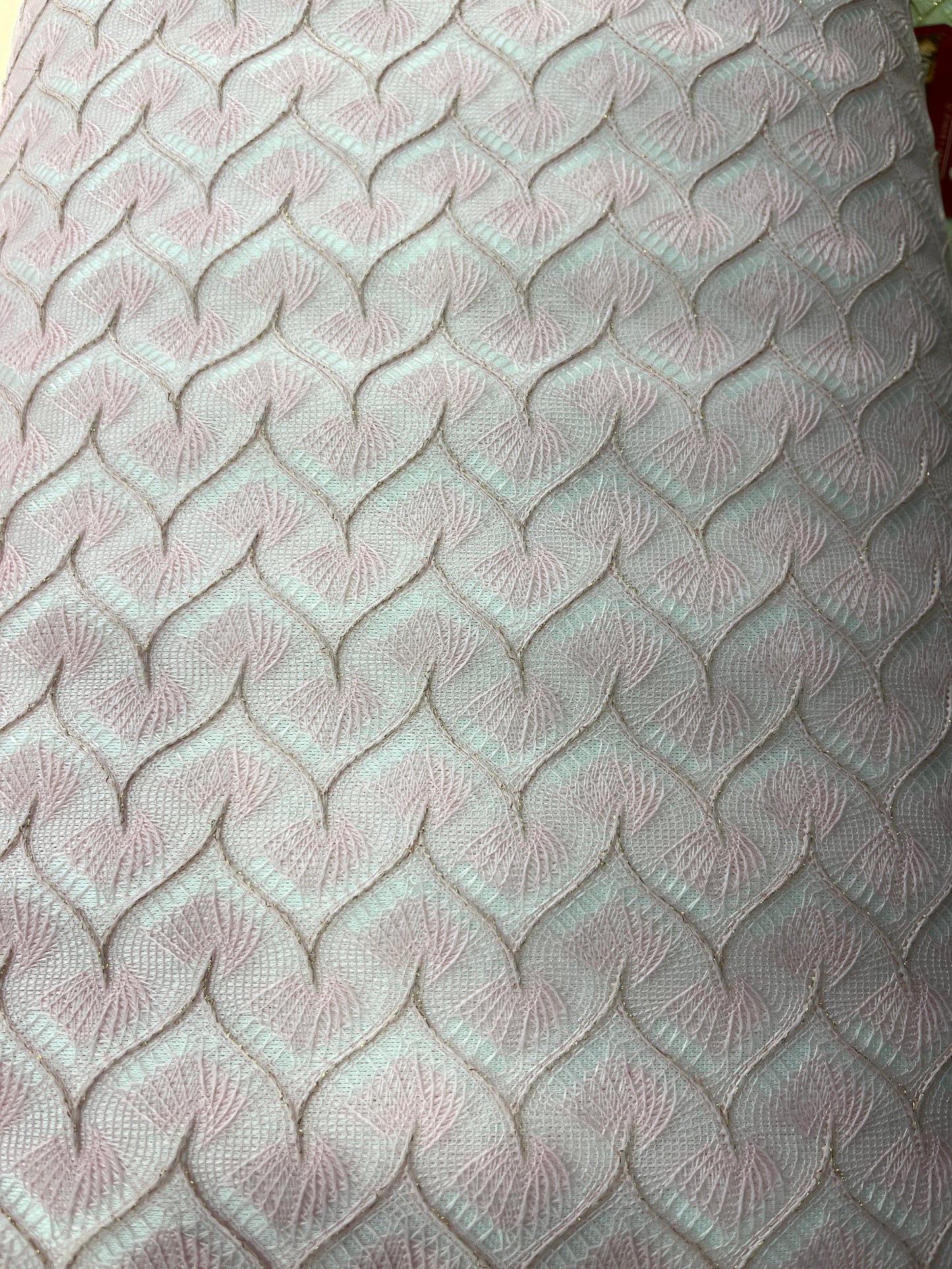 Premium Wrinkle-Free W-Design Jacquard Fabric – Super Silky & Regal for Kurta and Sherwani