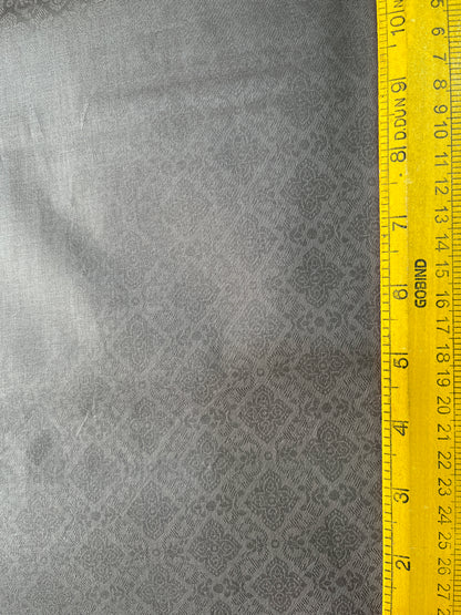 Premium Brown Addi/Paper Cotton Jacquard Print Kurta Fabric – 58” Width for Crisp Tailoring