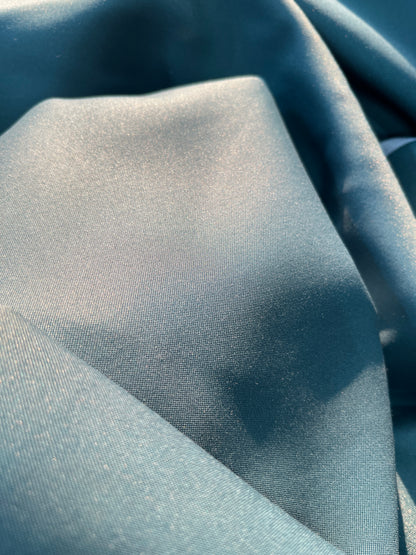 Sambodhi Raja Sahab Premium Teal Green Suiting Fabric – Luxury Soft, Lustrous Feel for Impeccably Tailored Formalwear