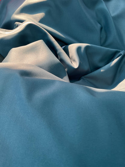 Sambodhi Raja Sahab Premium Teal Green Suiting Fabric – Luxury Soft, Lustrous Feel for Impeccably Tailored Formalwear