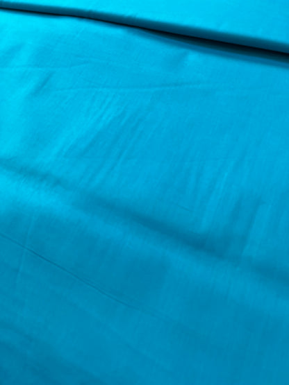 Premium Firozi Blue Addi/Paper Cotton Kurta Fabric – Ultra-Thin & Breathable, 58" Wide