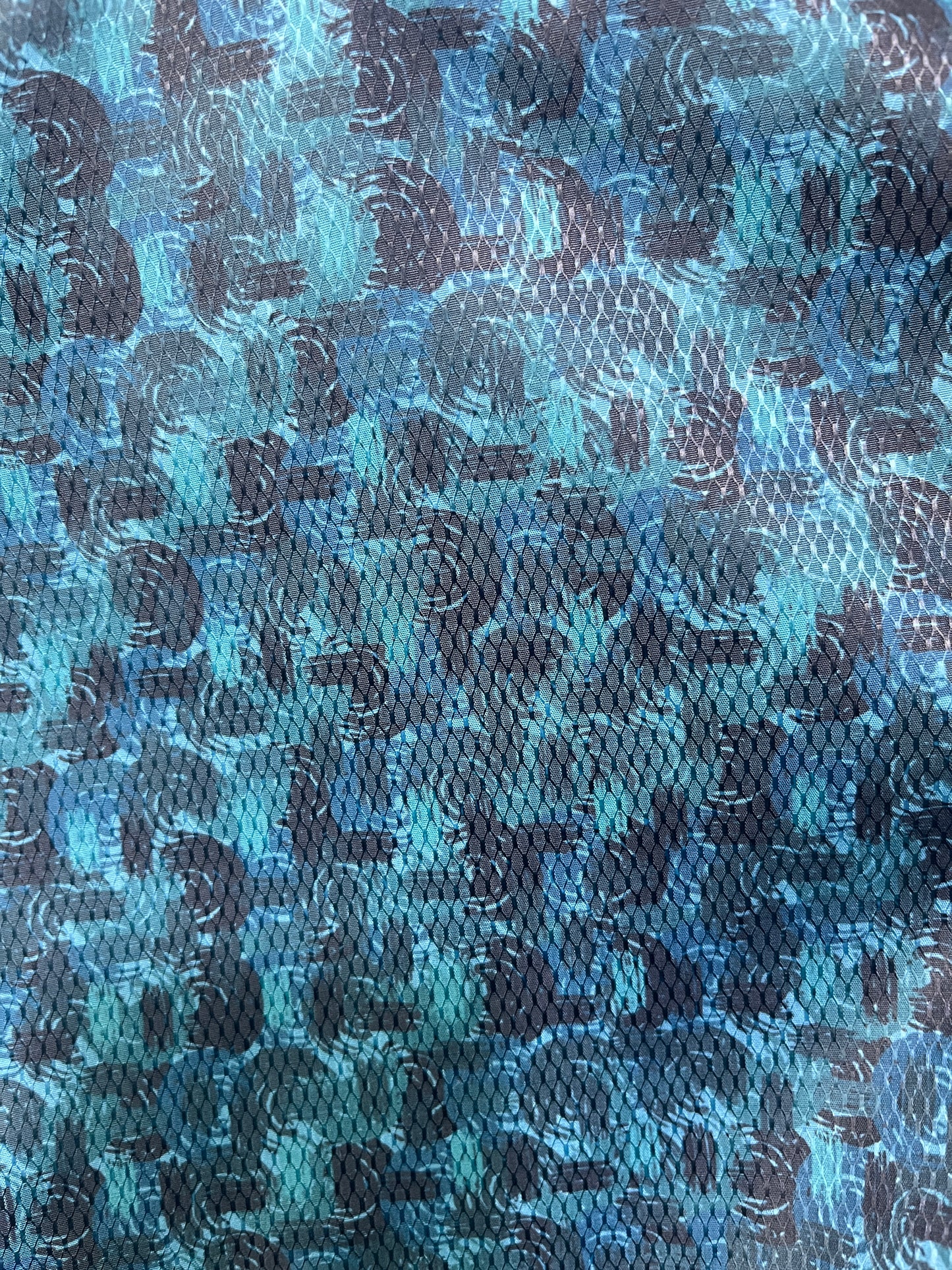 Premium Sea Green Abstract Mix-Cotton Dobby Print Kurta Fabric – 36” Width for Tailored Perfection