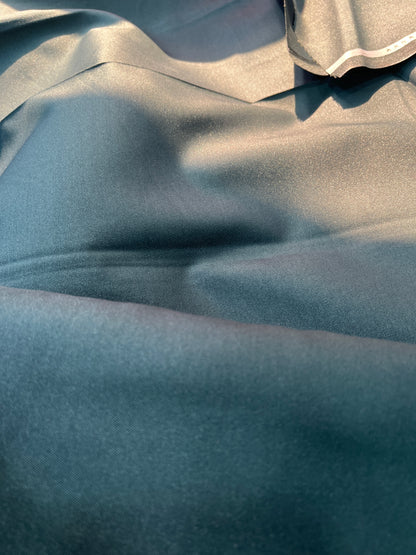 Sambodhi Raja Sahab Premium Teal Green Suiting Fabric – Luxury Soft, Lustrous Feel for Impeccably Tailored Formalwear
