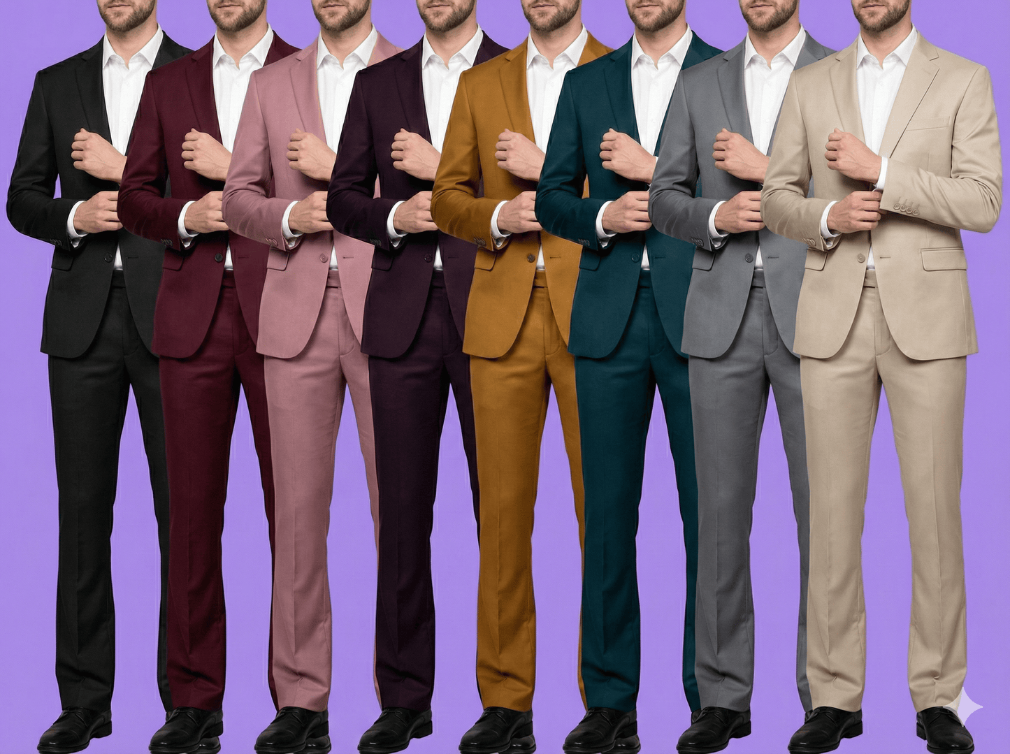 Premium 58" Armani Wrinkle-Free Velvety Suiting Fabric for Suits & Bootcut Trousers