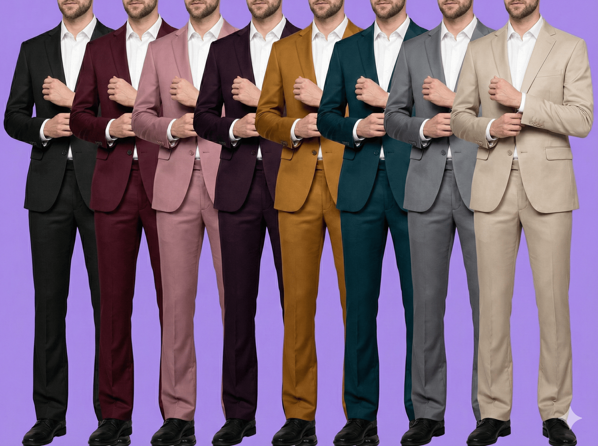 Premium 58" Armani Wrinkle-Free Velvety Suiting Fabric for Suits & Bootcut Trousers