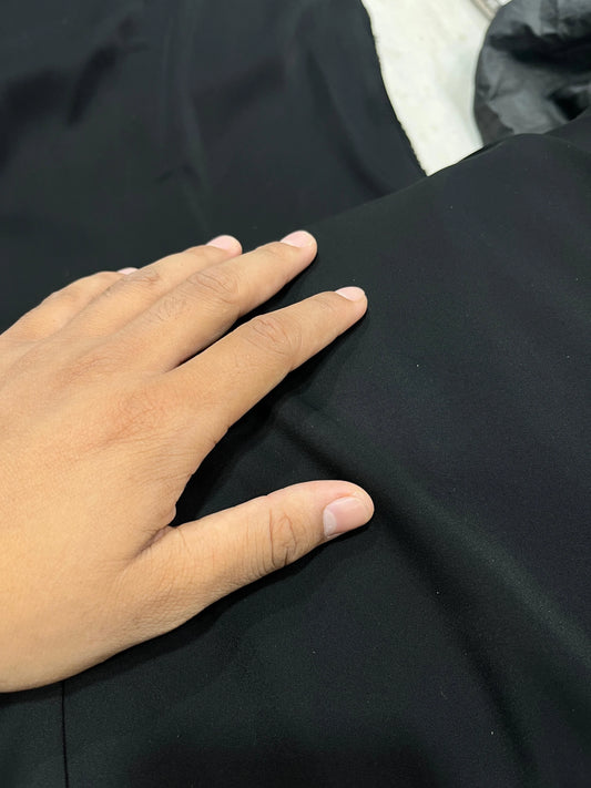 *The Most Awaited* Armani Black Suiting Fabric – Premium Lustrous TR Suiting for Suits, Blazers & Trousers