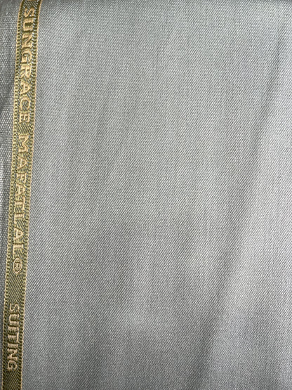 Sungrace Mafatlal Light Green Lycra Mix Trouser Fabric – Semi-Thick, Stretchable, Breathable & Soft (58" Wide)